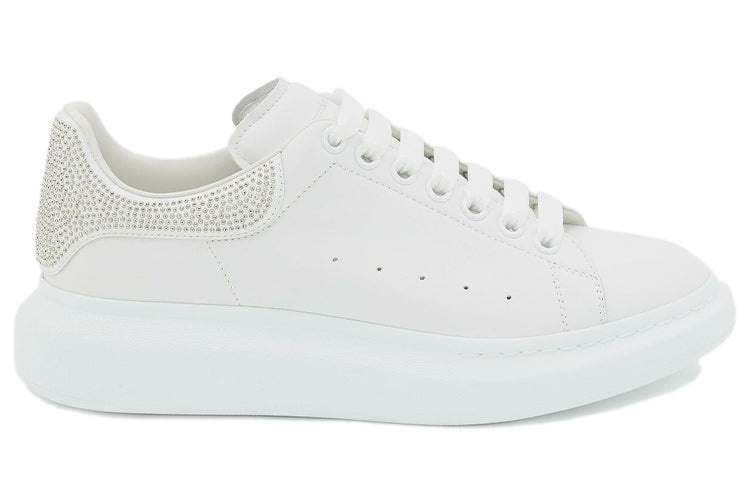 Alexander McQueen Oversized Crystal-embellished Sneakers 'White' 646967WHZ4Y9071 - 2