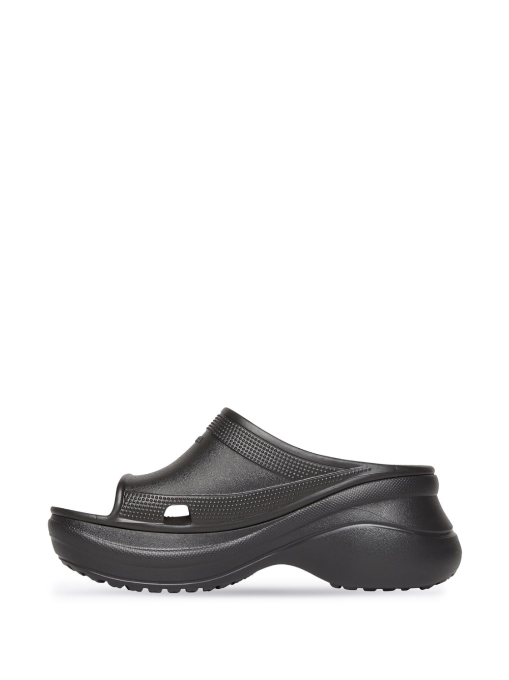 X Crocs perforated rubber slides - 5