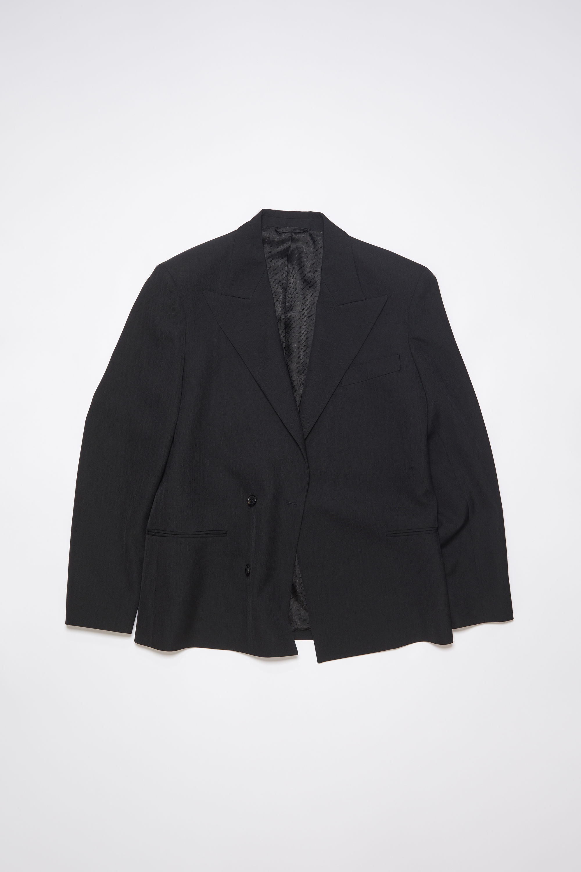 Double-breasted jacket - Black - 7