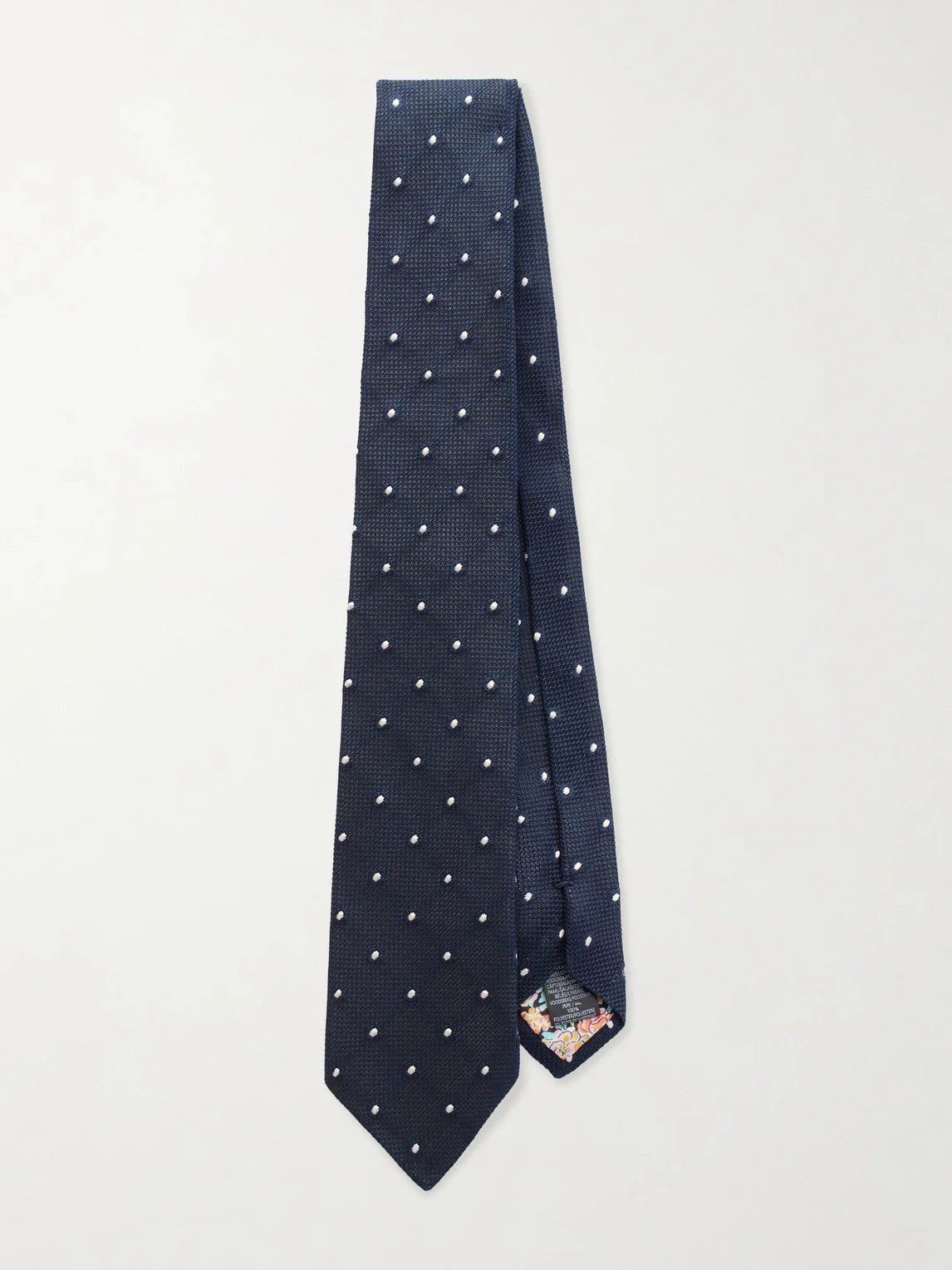 8cm Polka-Dot Silk Tie - 1
