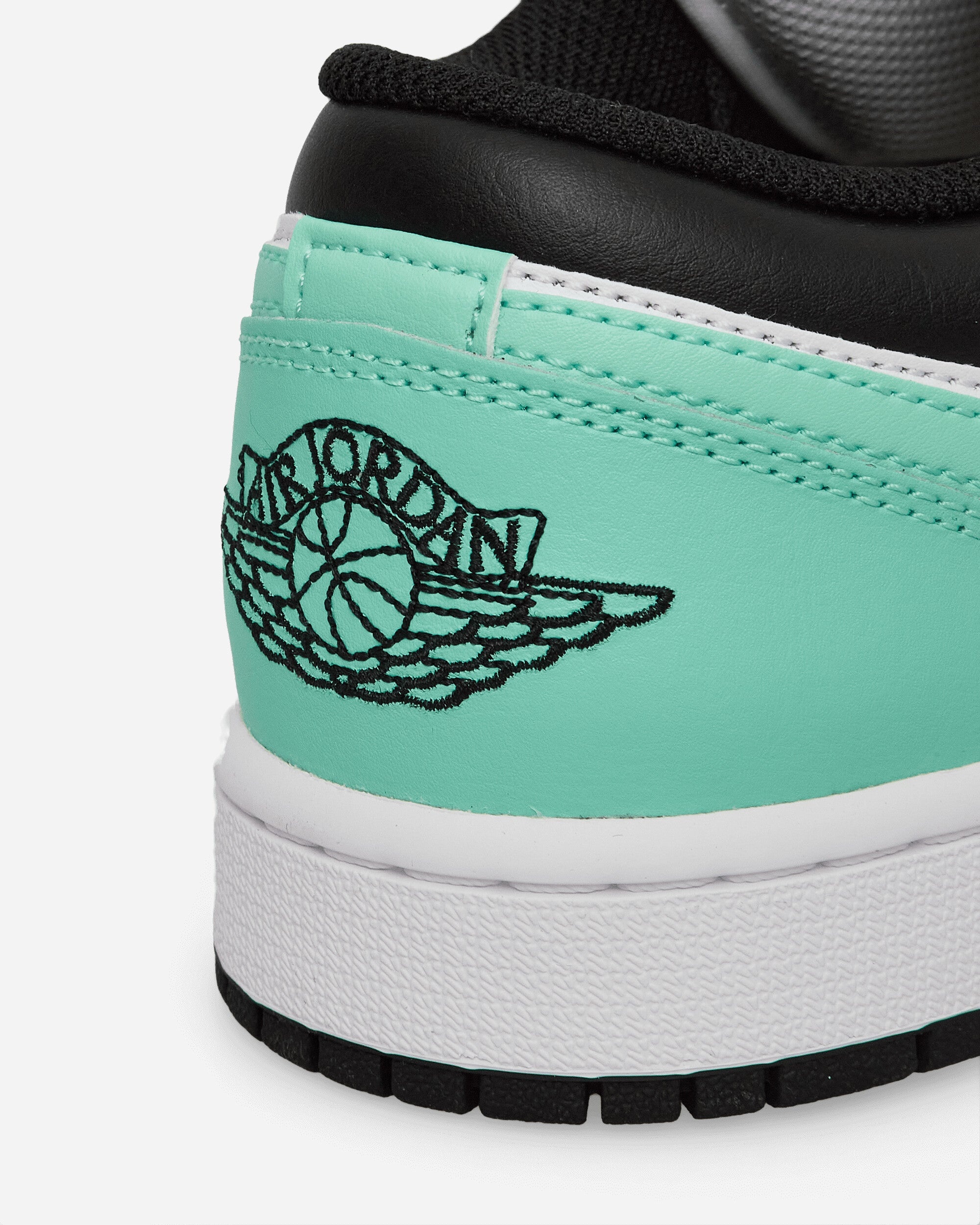 Air Jordan 1 Low Sneakers White / Black / Green Glow - 6