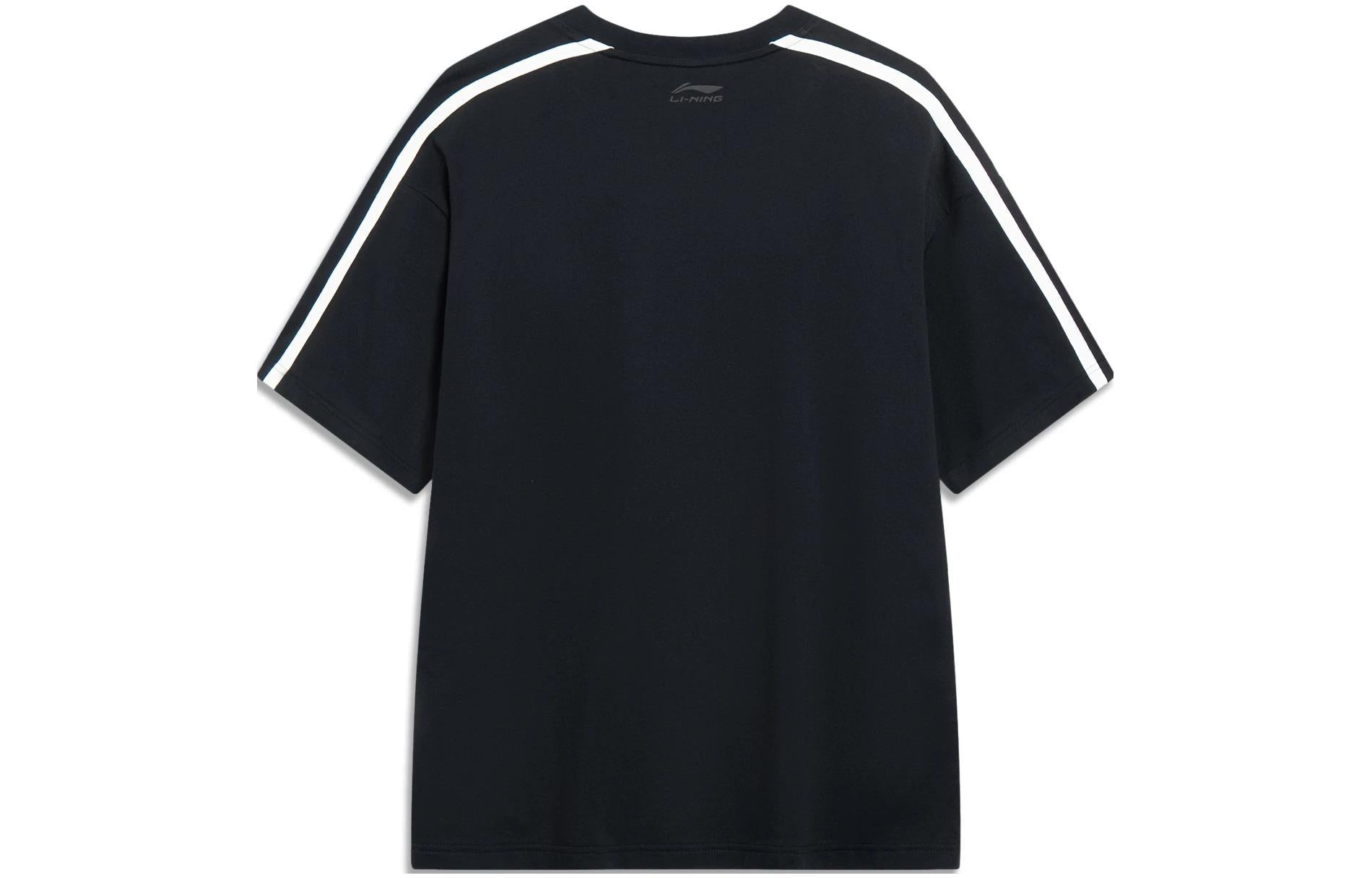 Li-Ning Sports Fashion Graphic T-shirt 'Black White' AHST565-2 - 2