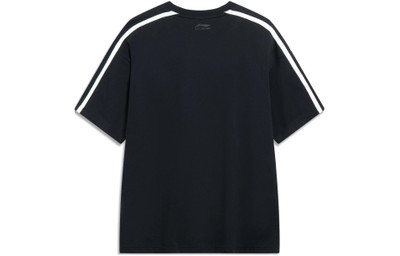 Li-Ning Li-Ning Sports Fashion Graphic T-shirt 'Black White' AHST565-2 outlook