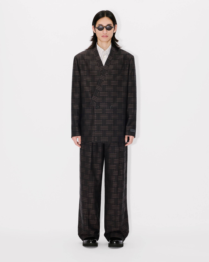 'KENZO Weave' pleated tailored pant 3