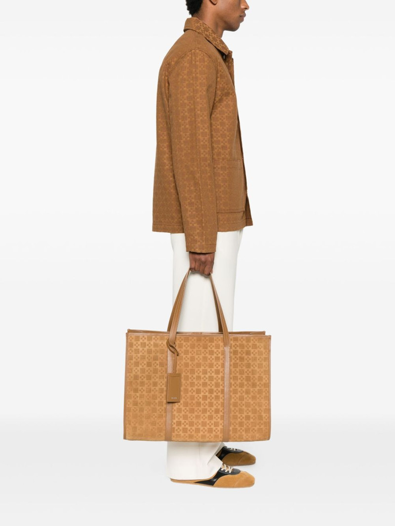 Sandro embossed leather tote bag outlook