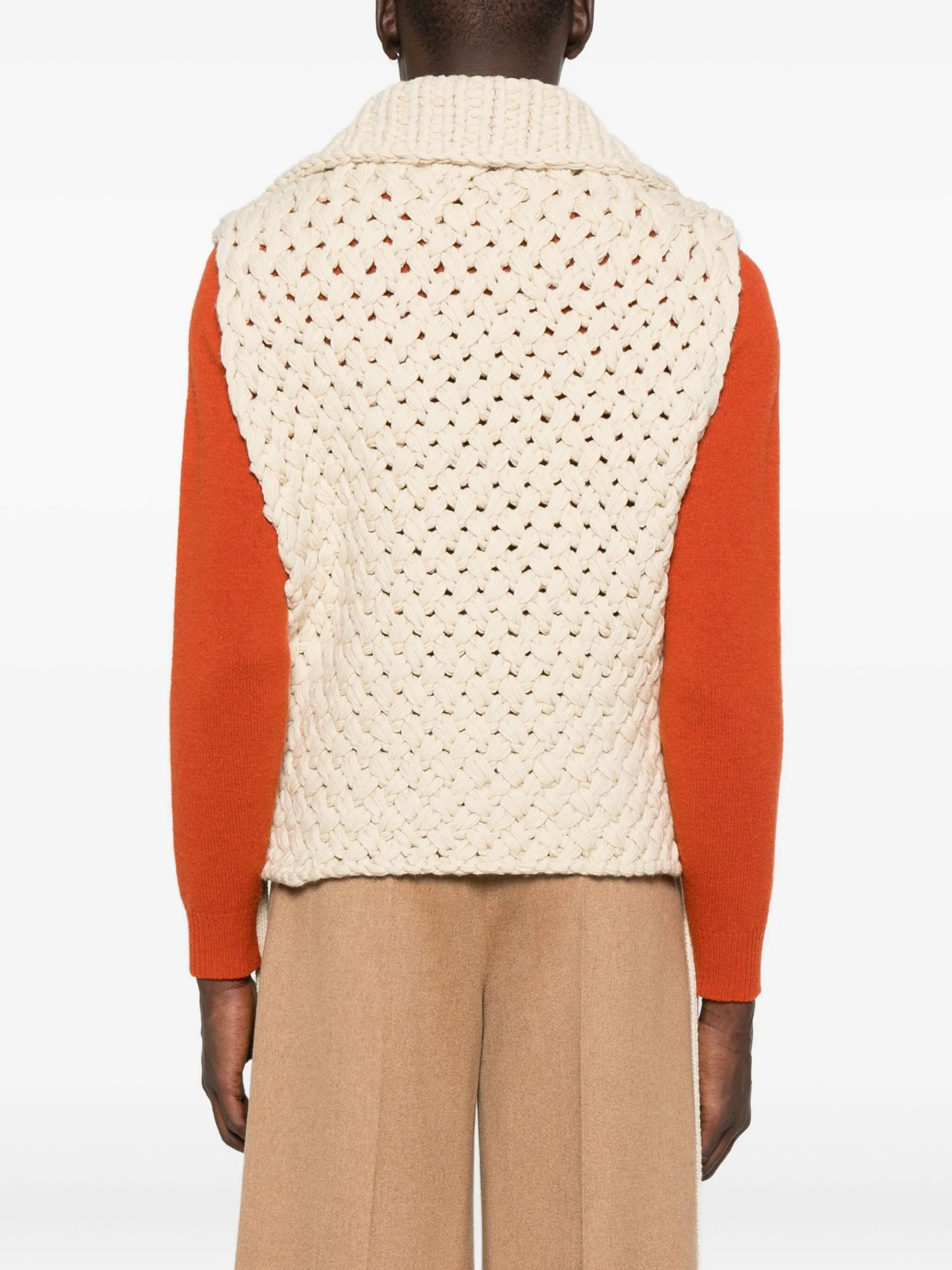 Dries Van Noten Open-knit Buttoned Sweater Vest - 3