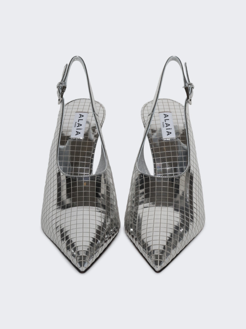Pointy Slingback Argent - 5