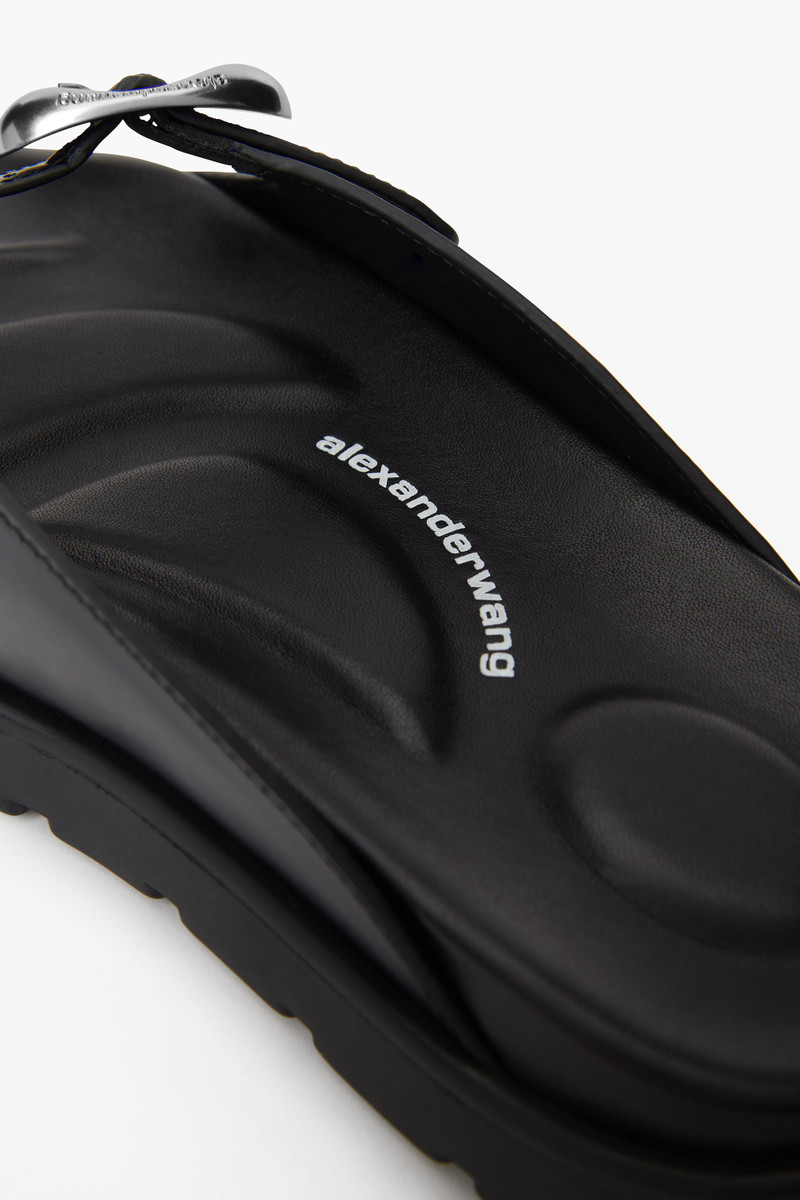 Dome Flatform Leather Sandal 4