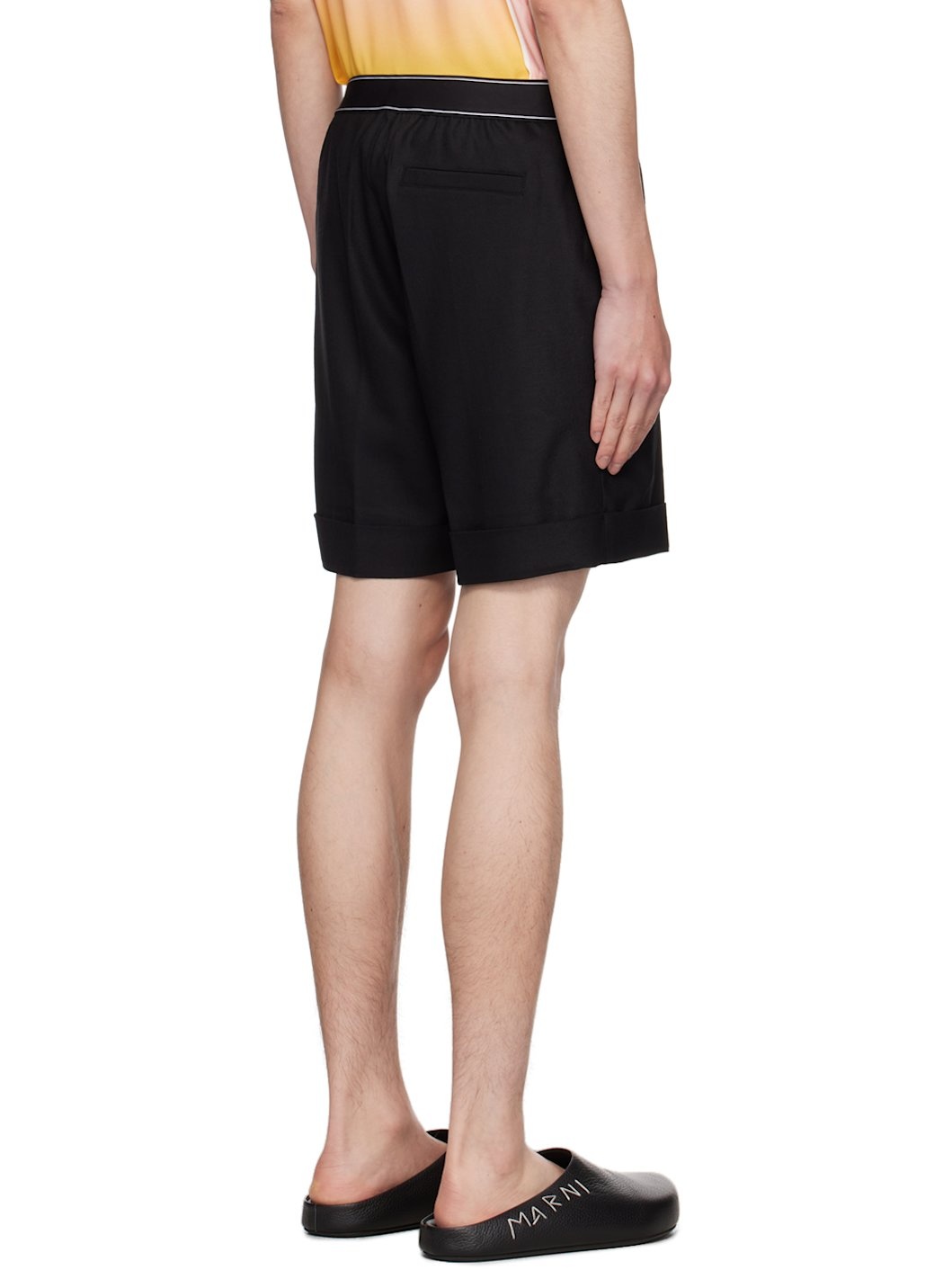 Black Sports Tailoring Shorts - 3