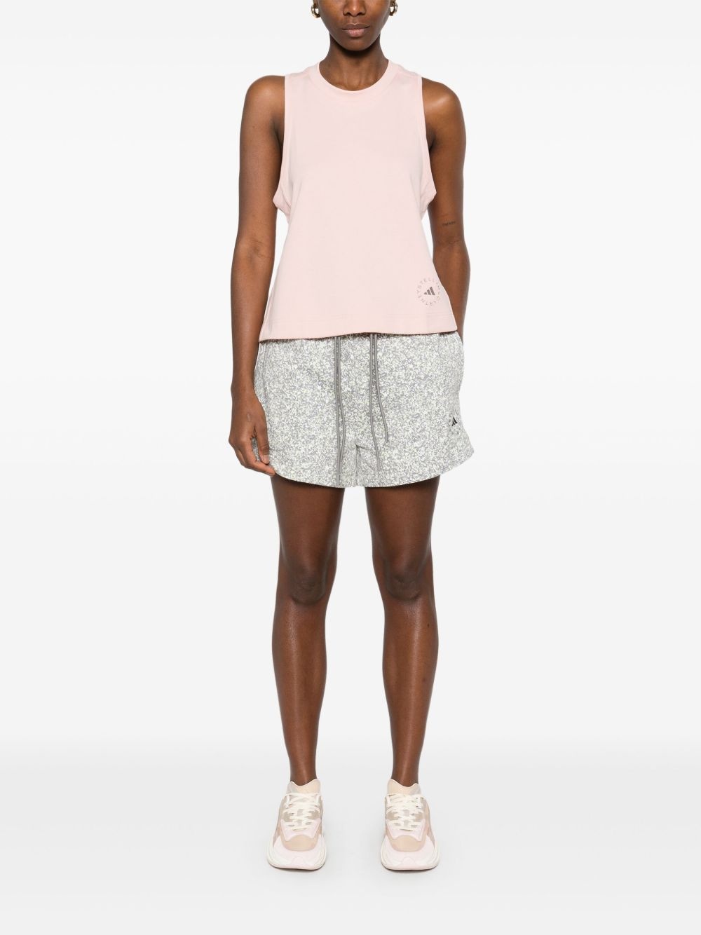raised-logo track shorts - 2