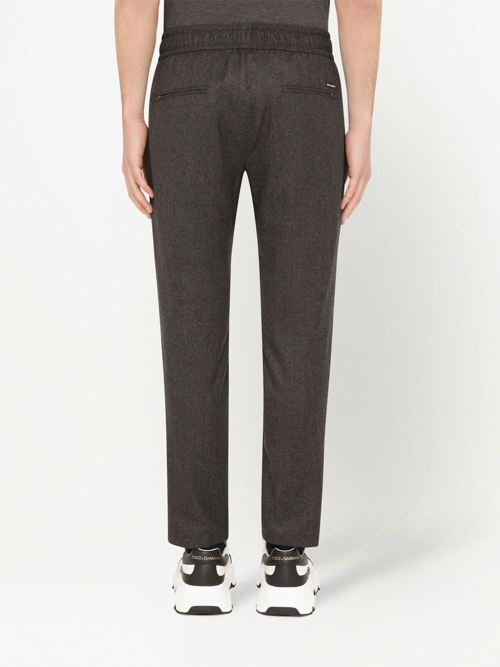 cropped drawstring trousers - 4