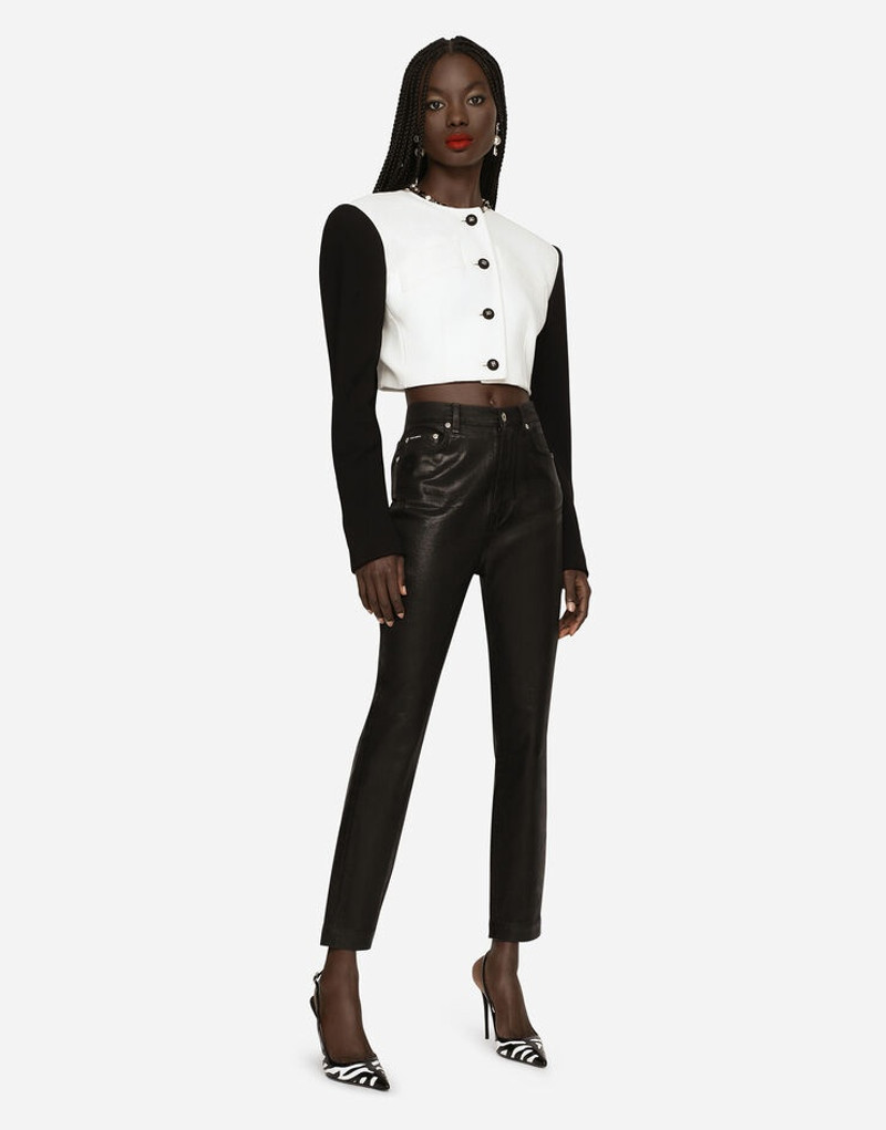 Dolce & Gabbana Coated denim Grace jeans outlook