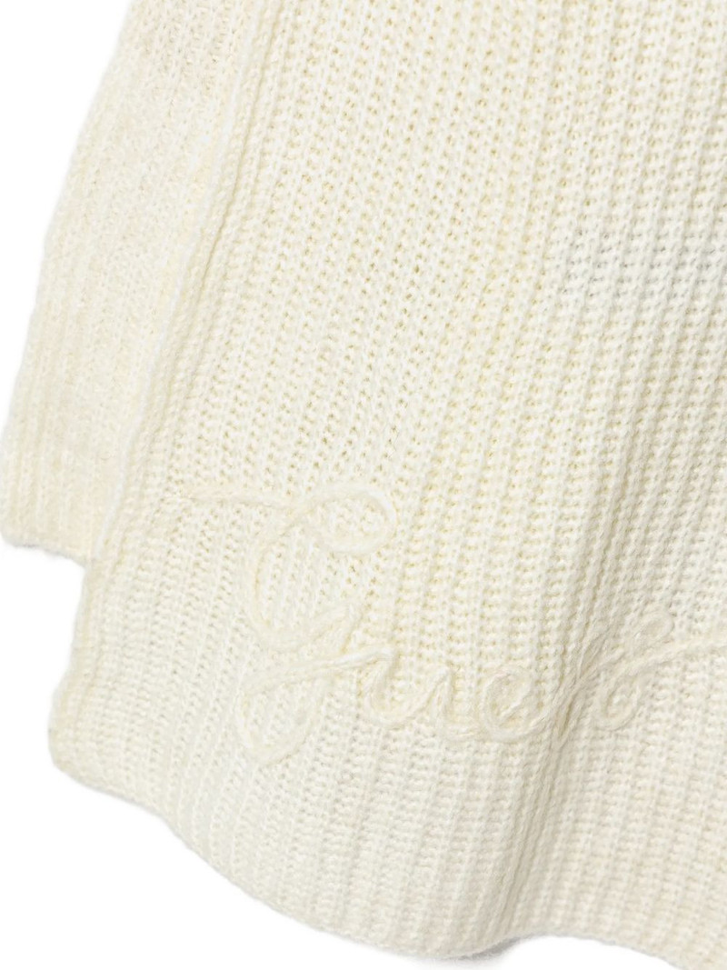 GUESS USA Lexie logo-embroidered ribbed scarf outlook