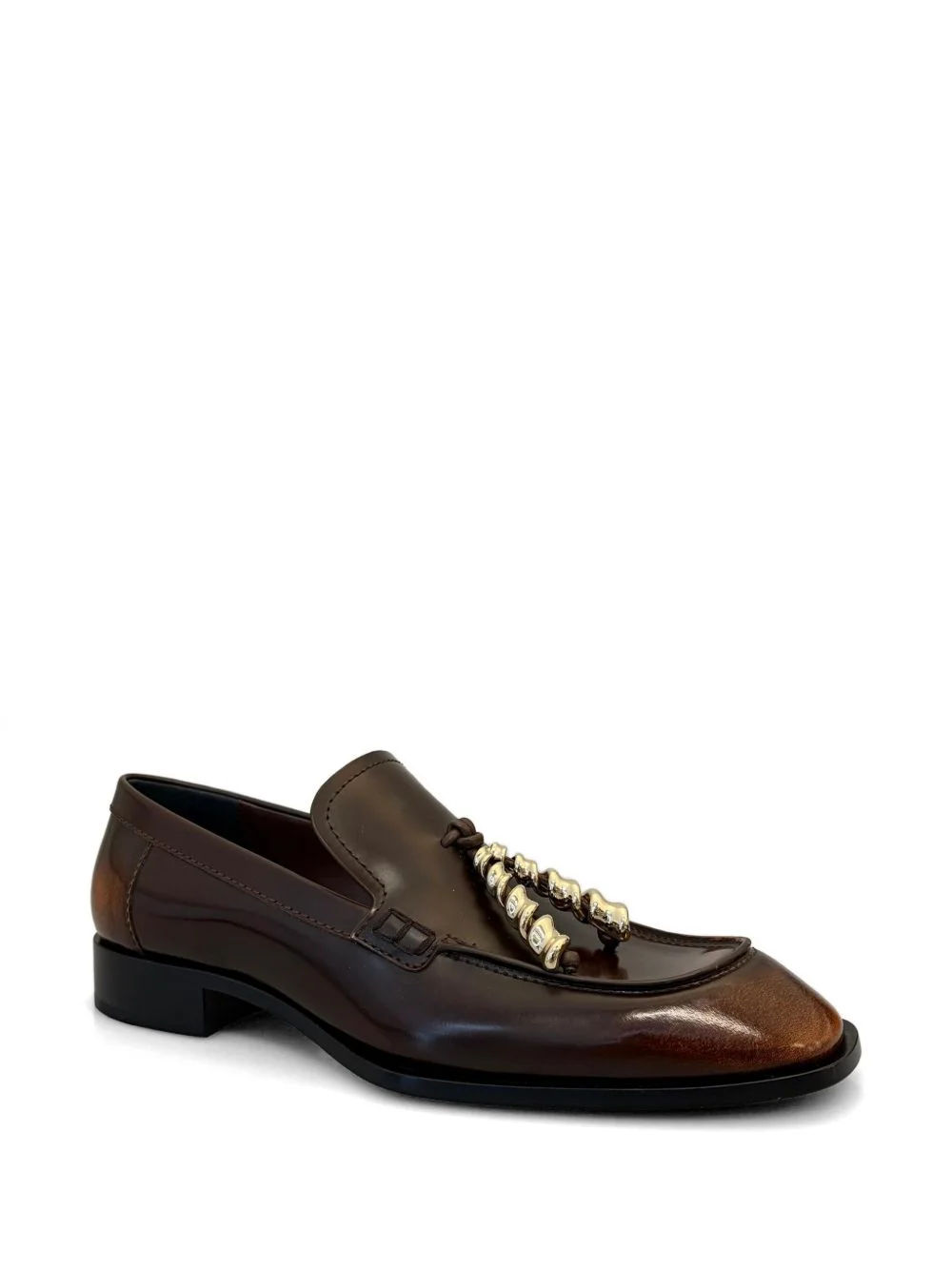 Loewe Women Edge Leather Loafers - 1