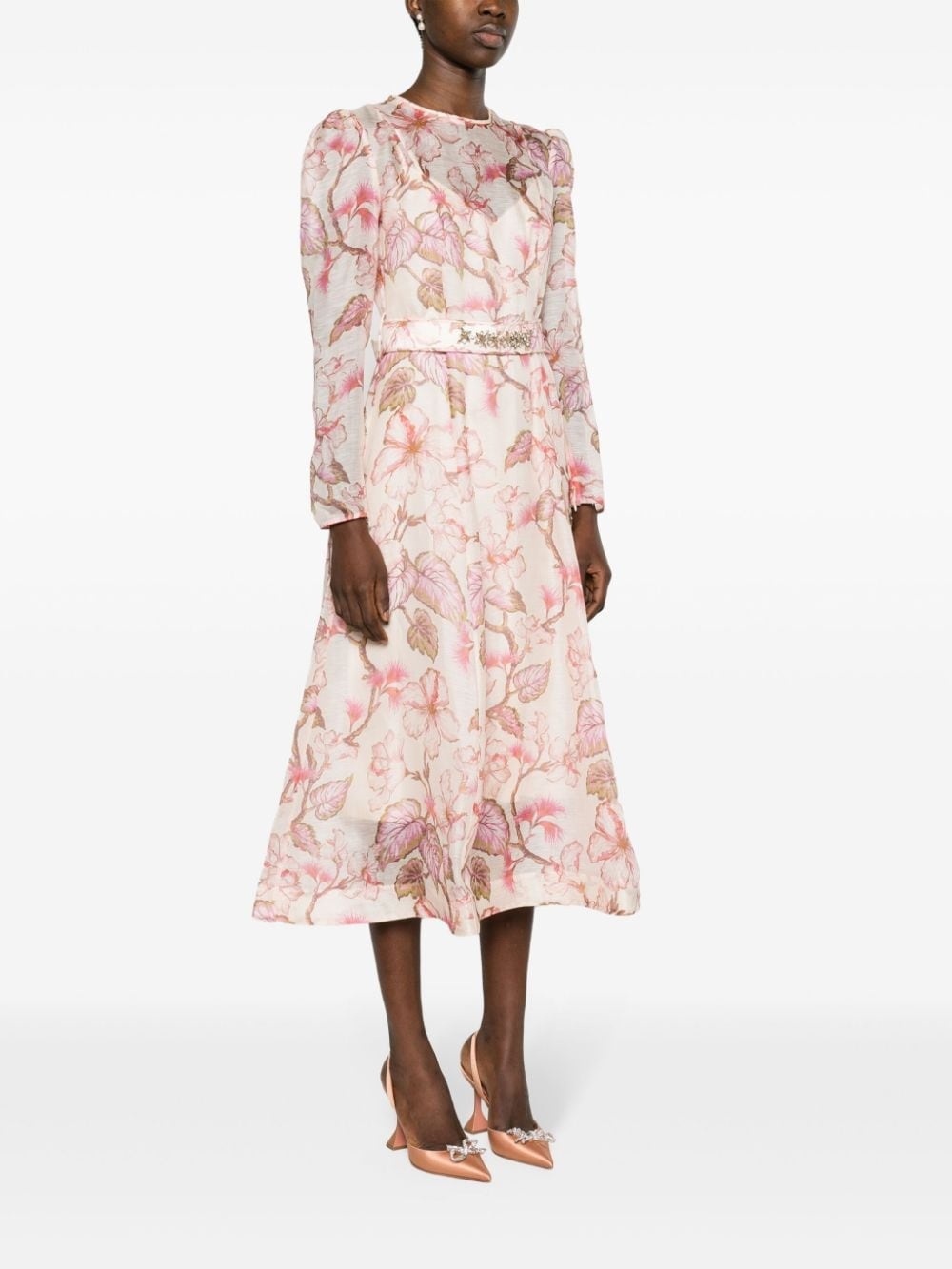 Matchmaker floral-print midi dress - 3