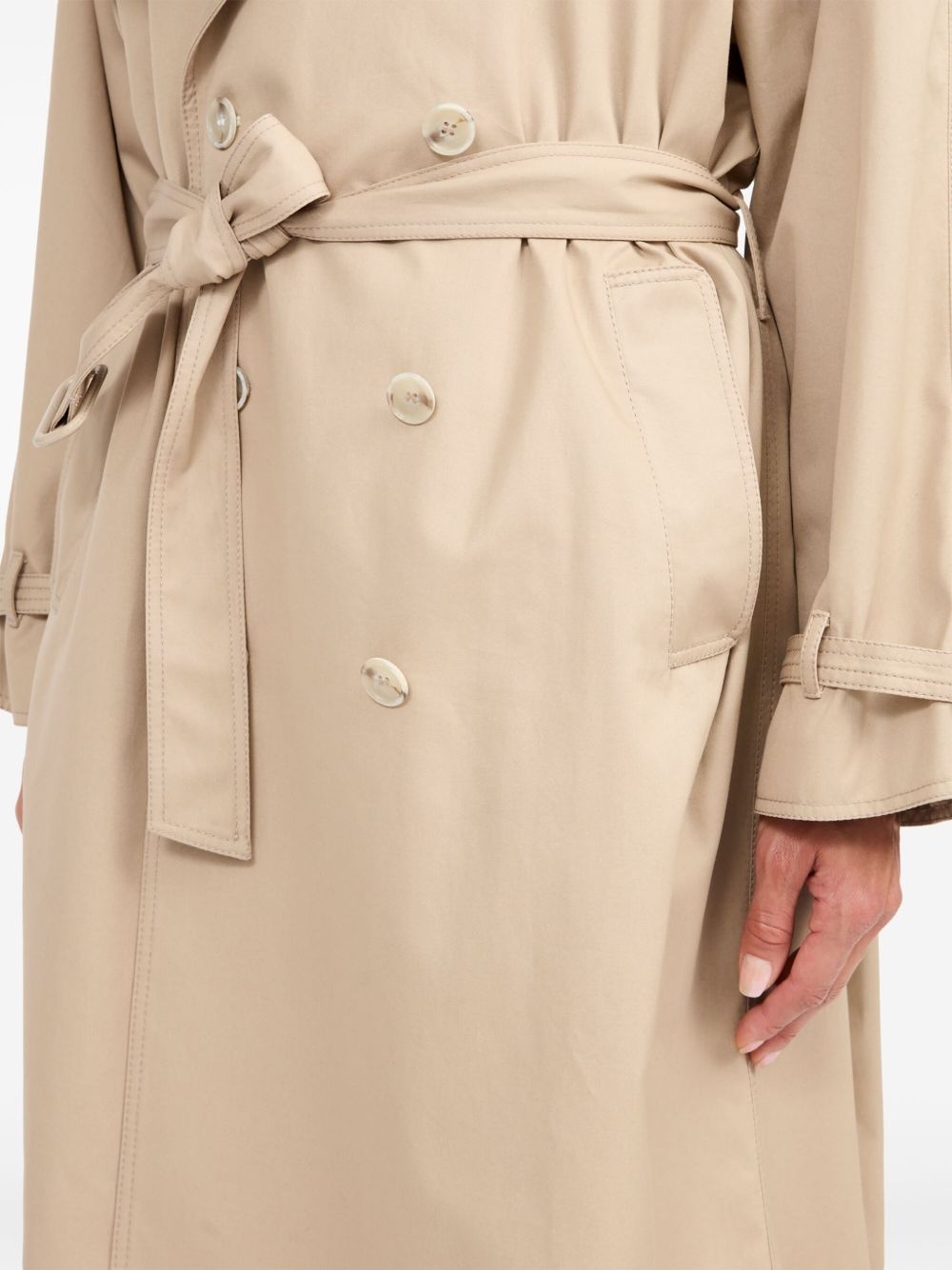 belted trench coat - 7