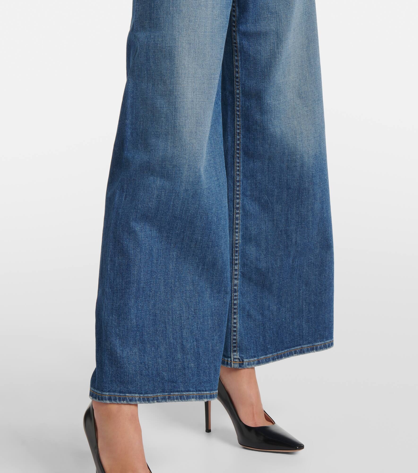 Megan mid-rise wide-leg jeans - 5