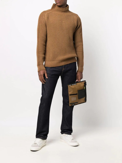 Diesel chunky-knit roll neck sweater outlook