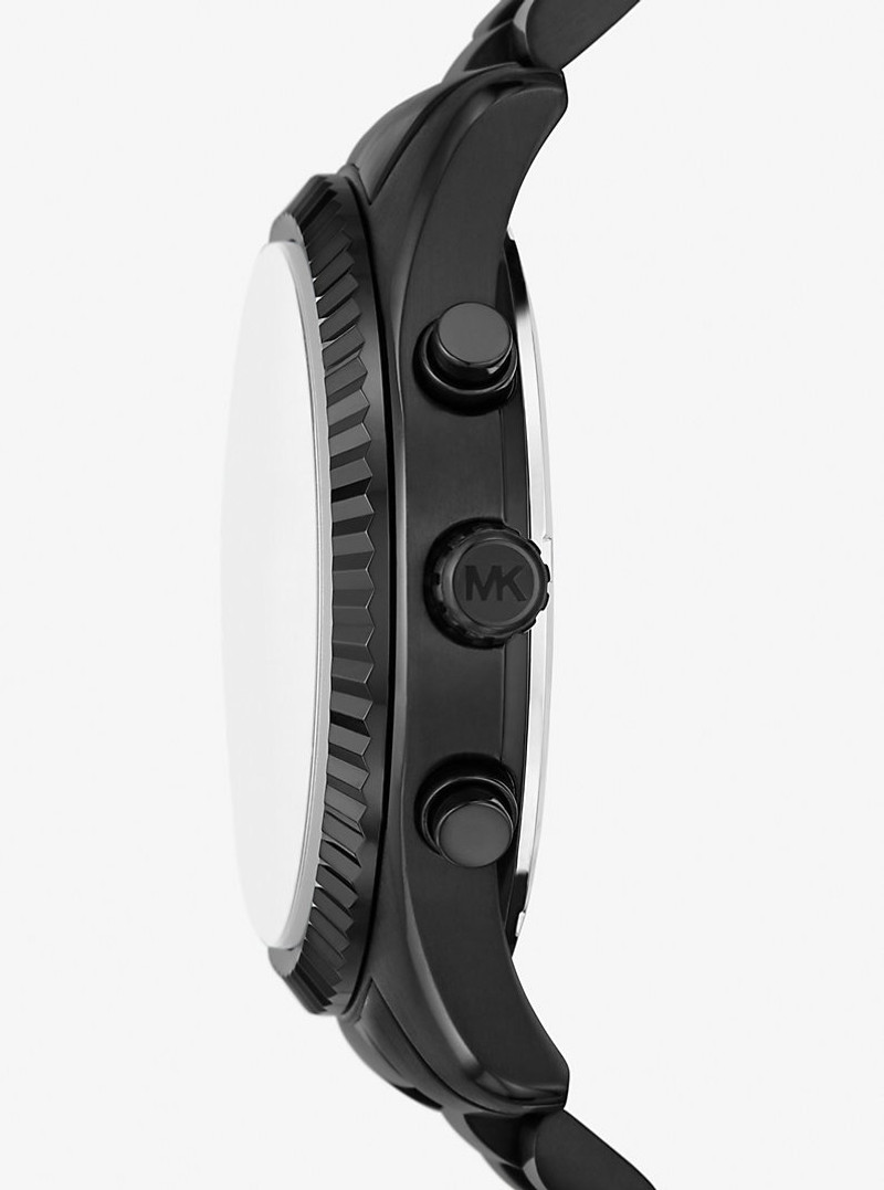 MICHAEL KORS Oversized Lexington Black-Tone Watch outlook