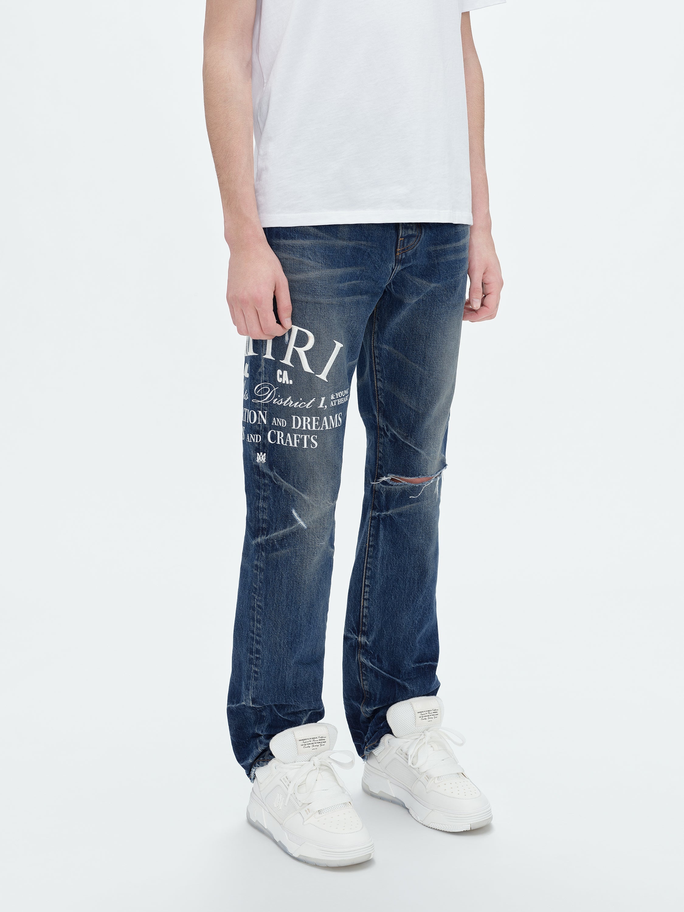 パンツ 34 AMIRI MA BAR POCKET STRAIGHT INDIGO Blue Straight-leg jeans Amiri - Vitkac AS