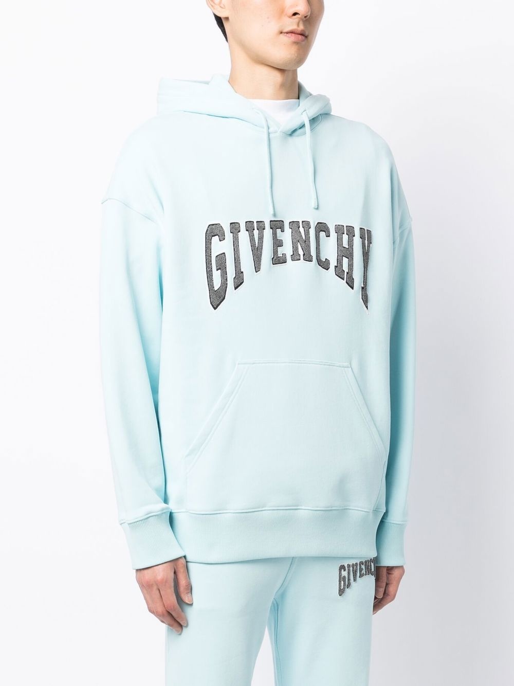 appliquÃ©-logo cotton hoodie - 3