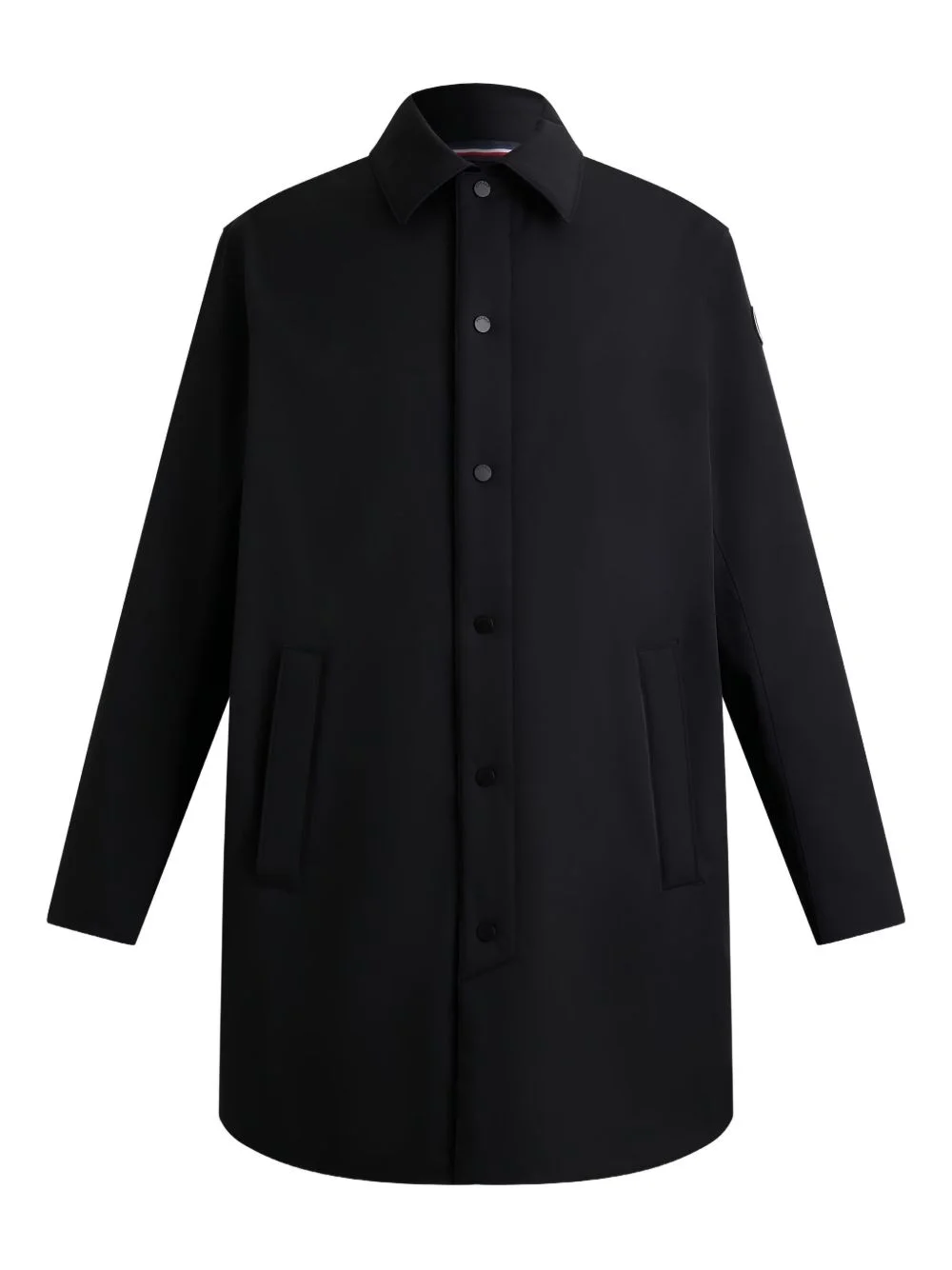single-breasted button coat - 1