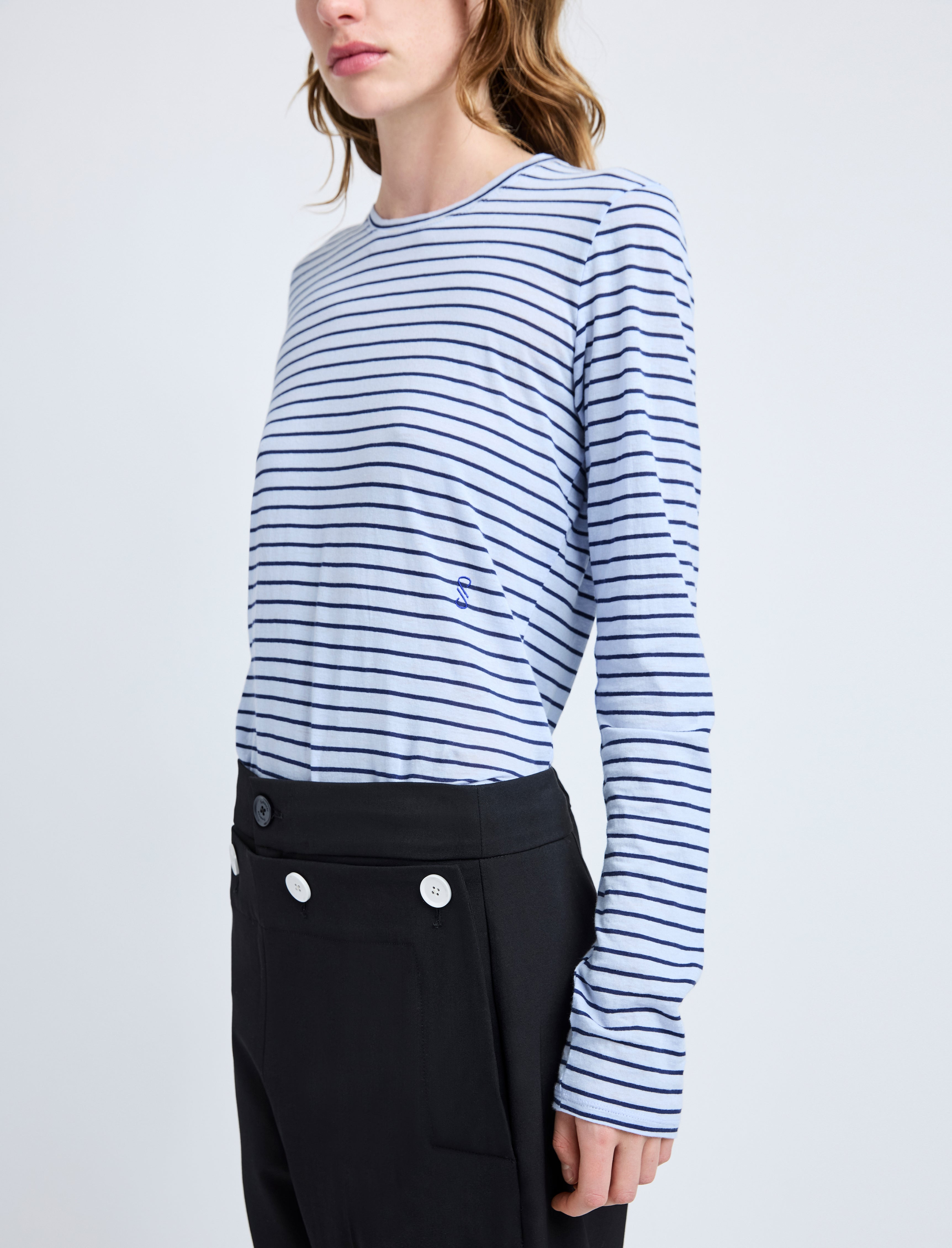 Mia T-Shirt in Cotton Stripe Jersey - 6
