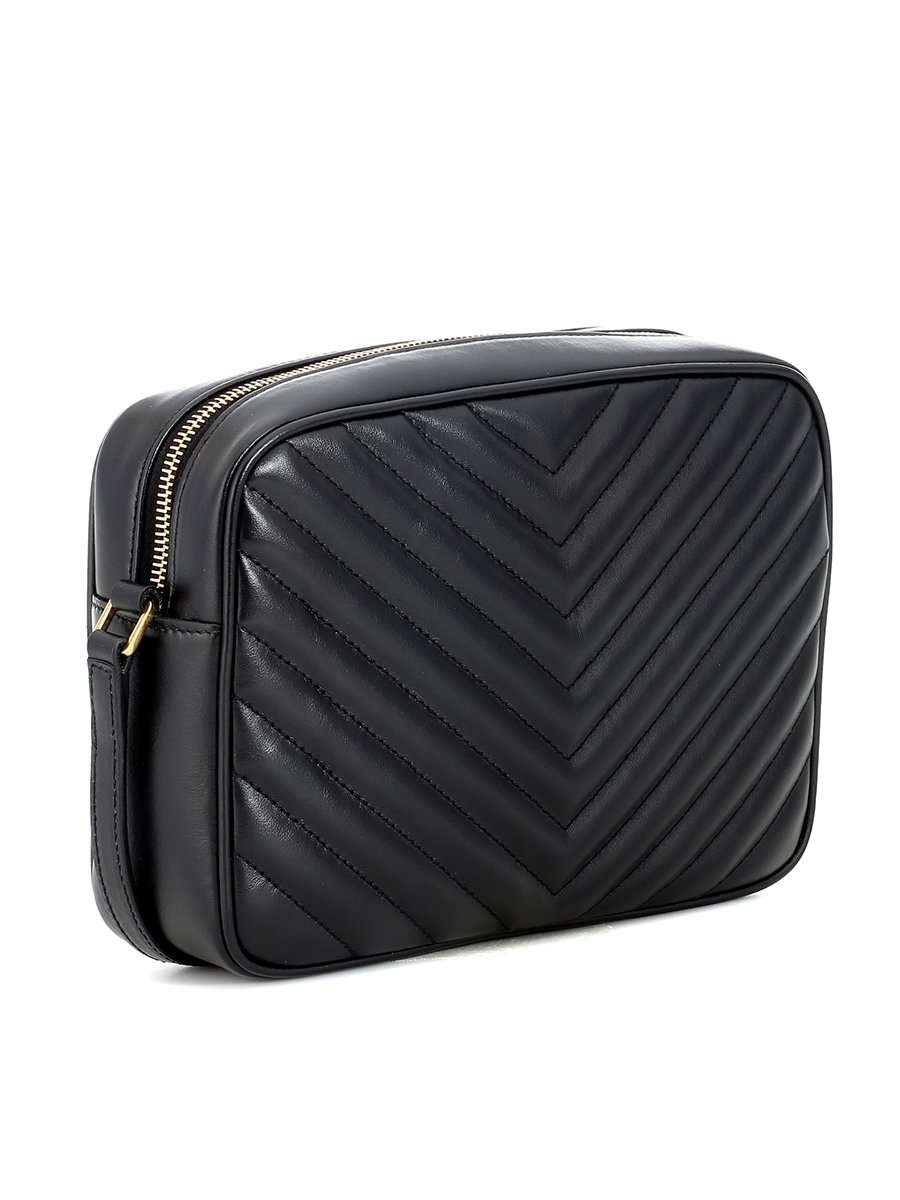 Lou Camera Bag in Quilted Leather Bronze Hardware - 3