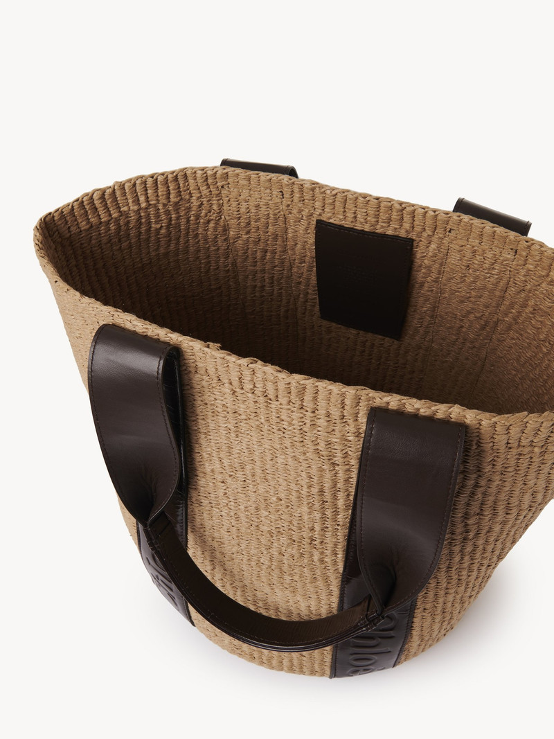 LARGE WOODY TOTE BAG IN FAIR-TRADE NATURAL FIBERS 6