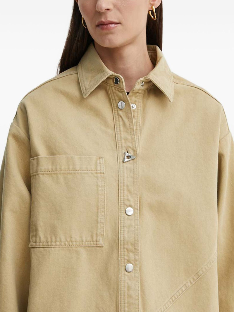 button-fastening patch-pocket shirt jacket 4