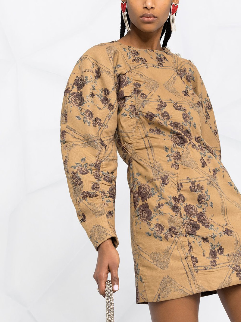 floral jacquard dress 5