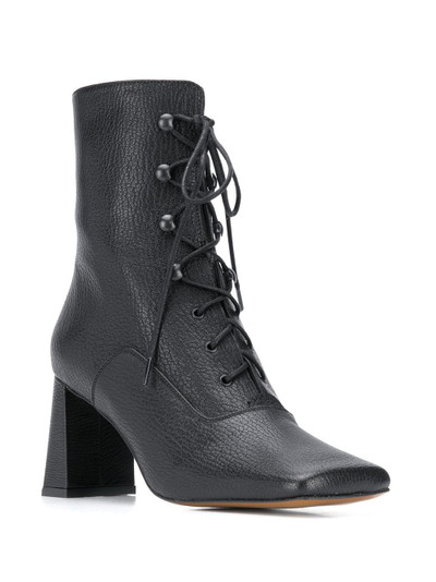 BY FAR lace-up leather boots outlook