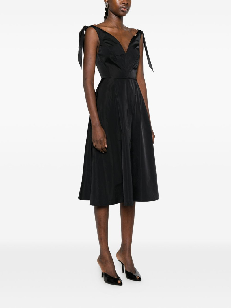 tie-shoulder V-neck midi dress 3