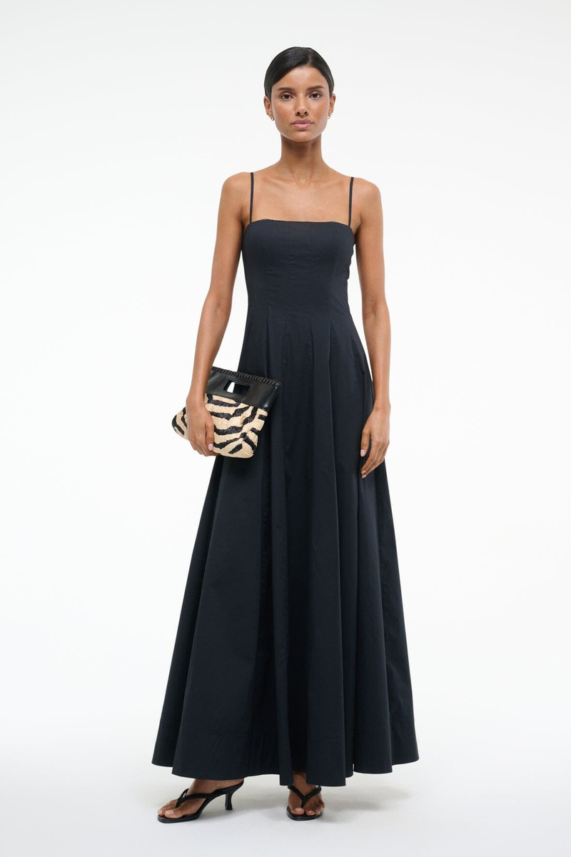 STAUD STAUD WYLIE MAXI DRESS BLACK outlook