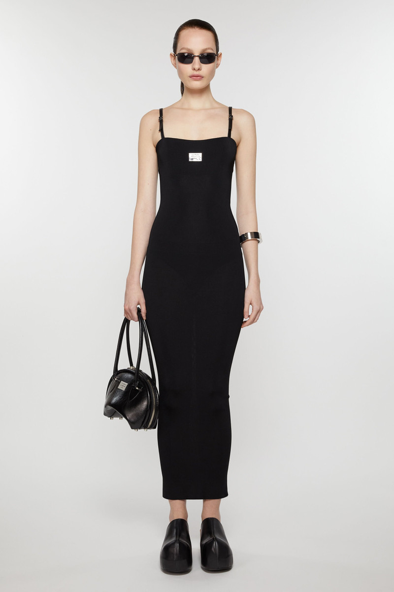 Acne Studios Strap logo dress - Black outlook