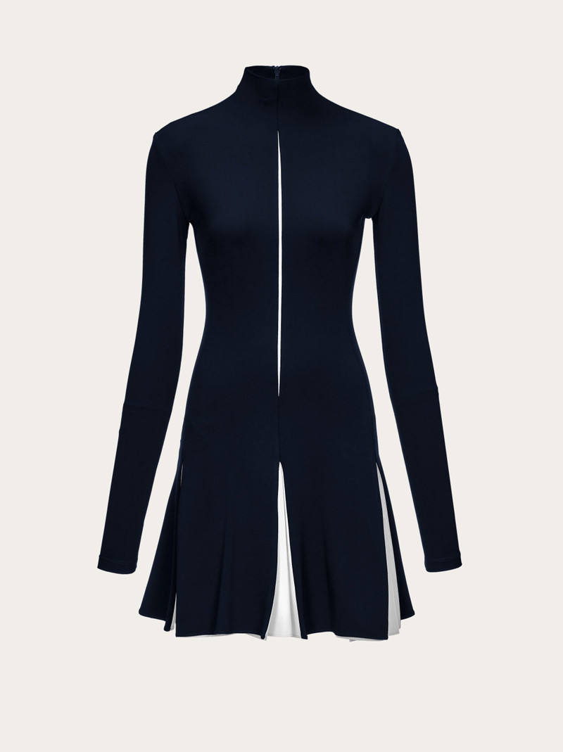 Dress with contrasting inserts 1