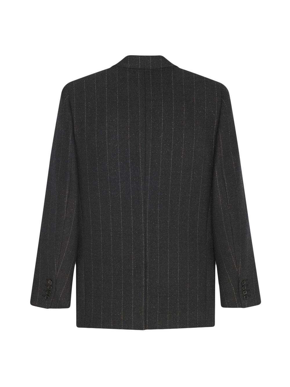 pinstripe-pattern single-breasted blazer - 2