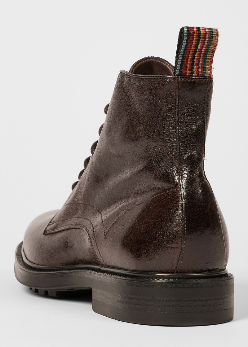 Dark Brown Leather 'Sparrow' Boots 3