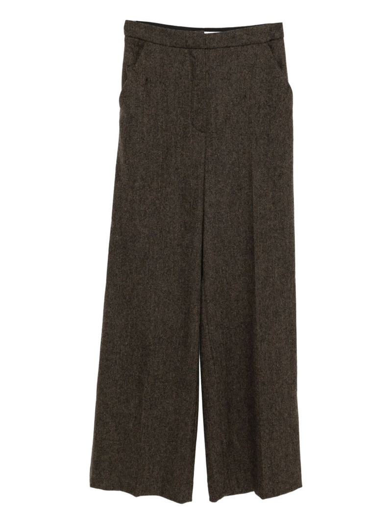 flannel tailored trousers 1
