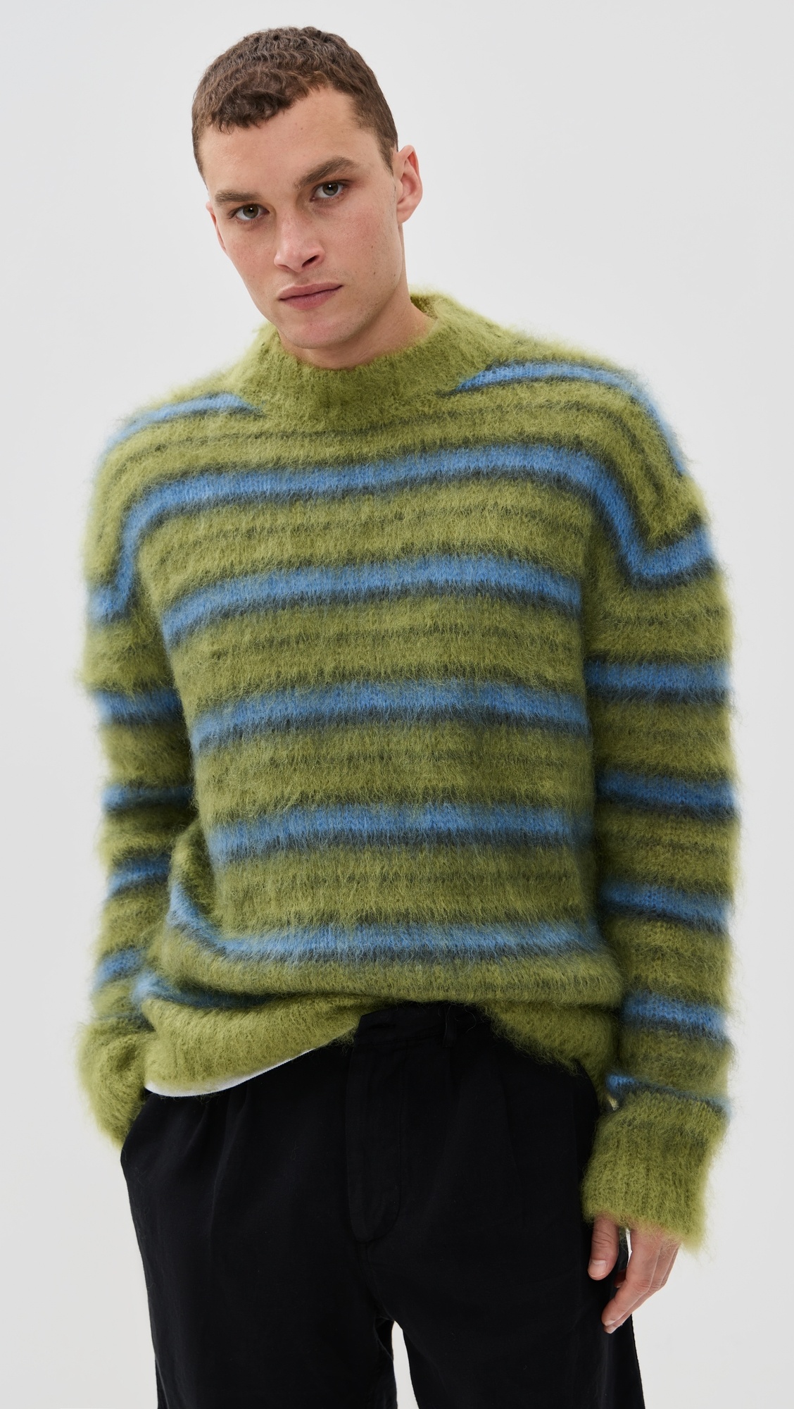Fuzzy Wuzzy Brushed Stripes Sweater - 6