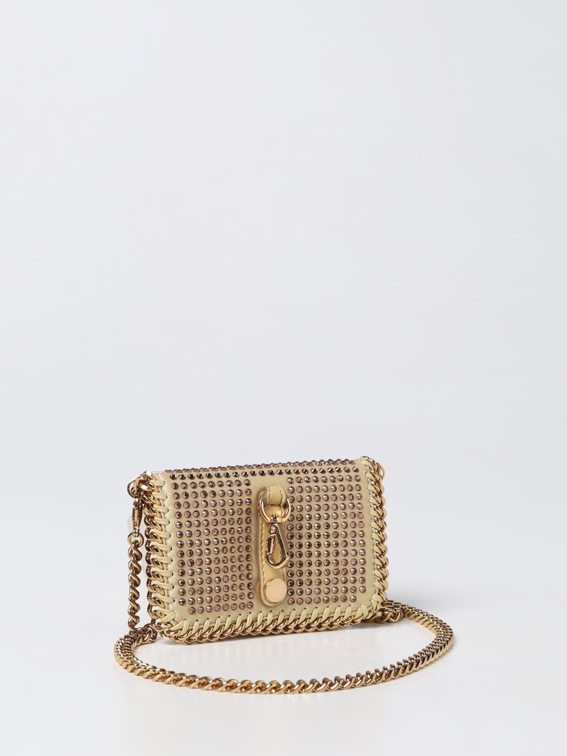 Stella McCartney credit card holder in satin with rhinestones - 2