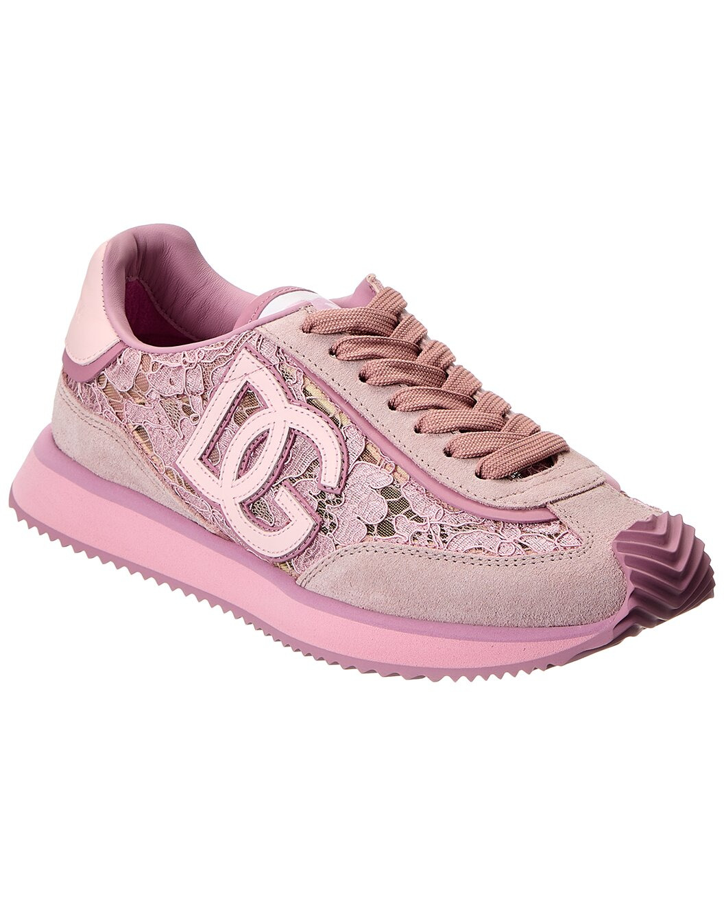 Dolce & Gabbana DG Cushion Lace & Leather Sneaker - 1