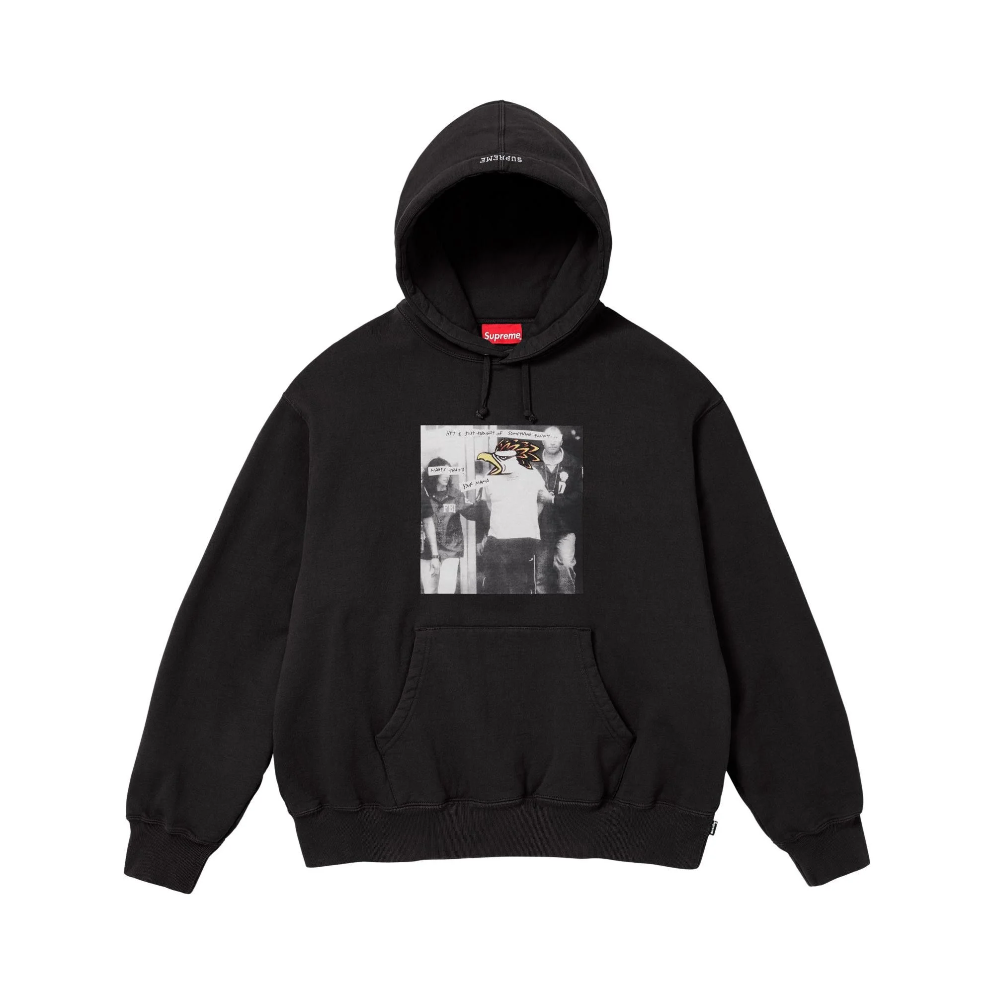 Supreme x Antihero Hooded Sweatshirt 'Black' - 1