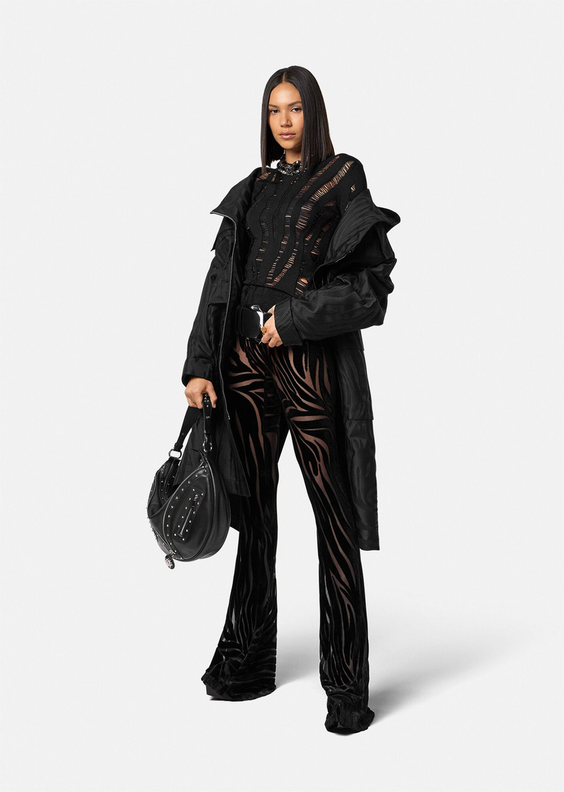VERSACE Slashed Knit Sweater outlook