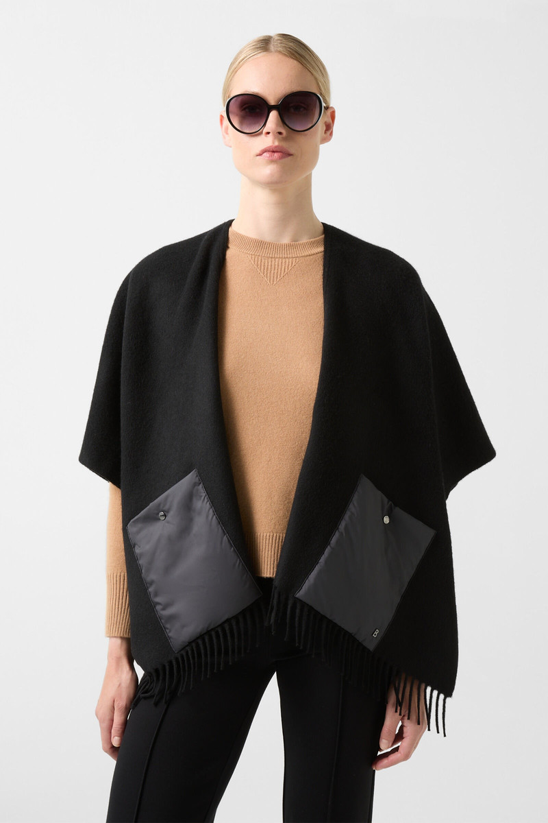 Nancie poncho in Black 2
