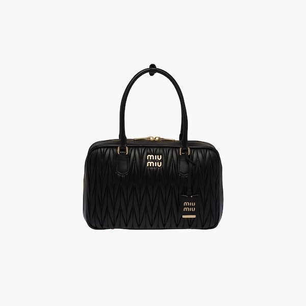 Matelassé nappa leather top-handle bag - 3
