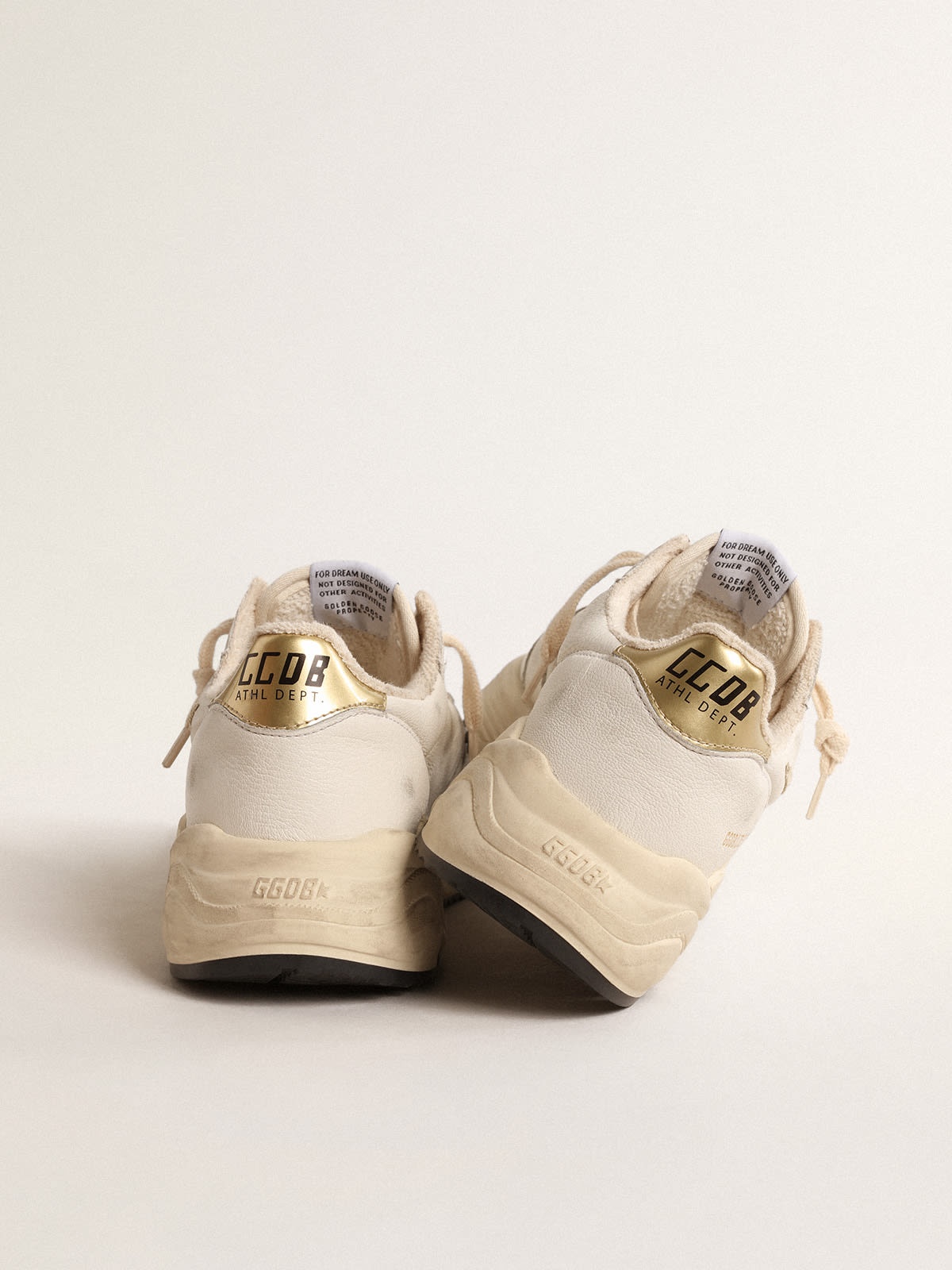 Running Sole LTD in nappa with suede star and gold heel tab - 4