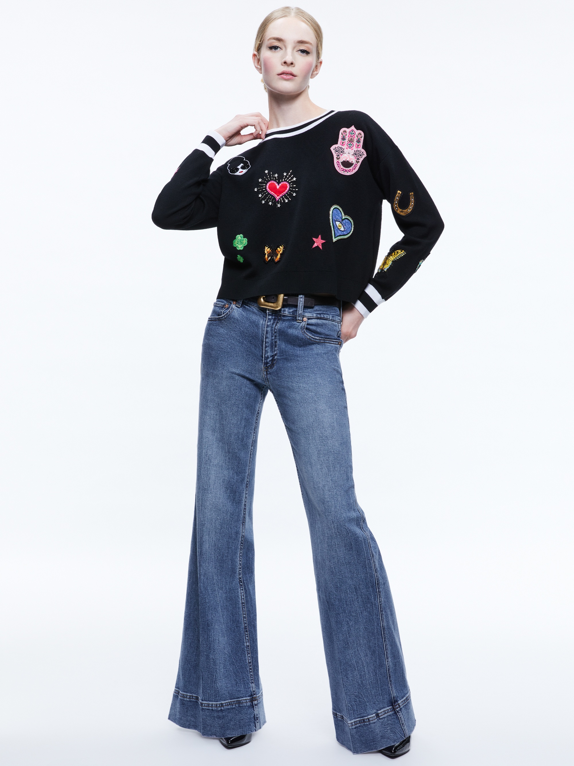 GLEESON STACEFACE PATCH PULLOVER - 6