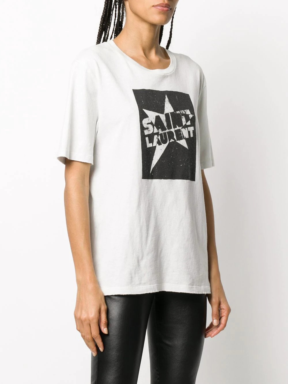 logo print oversized T-shirt - 3