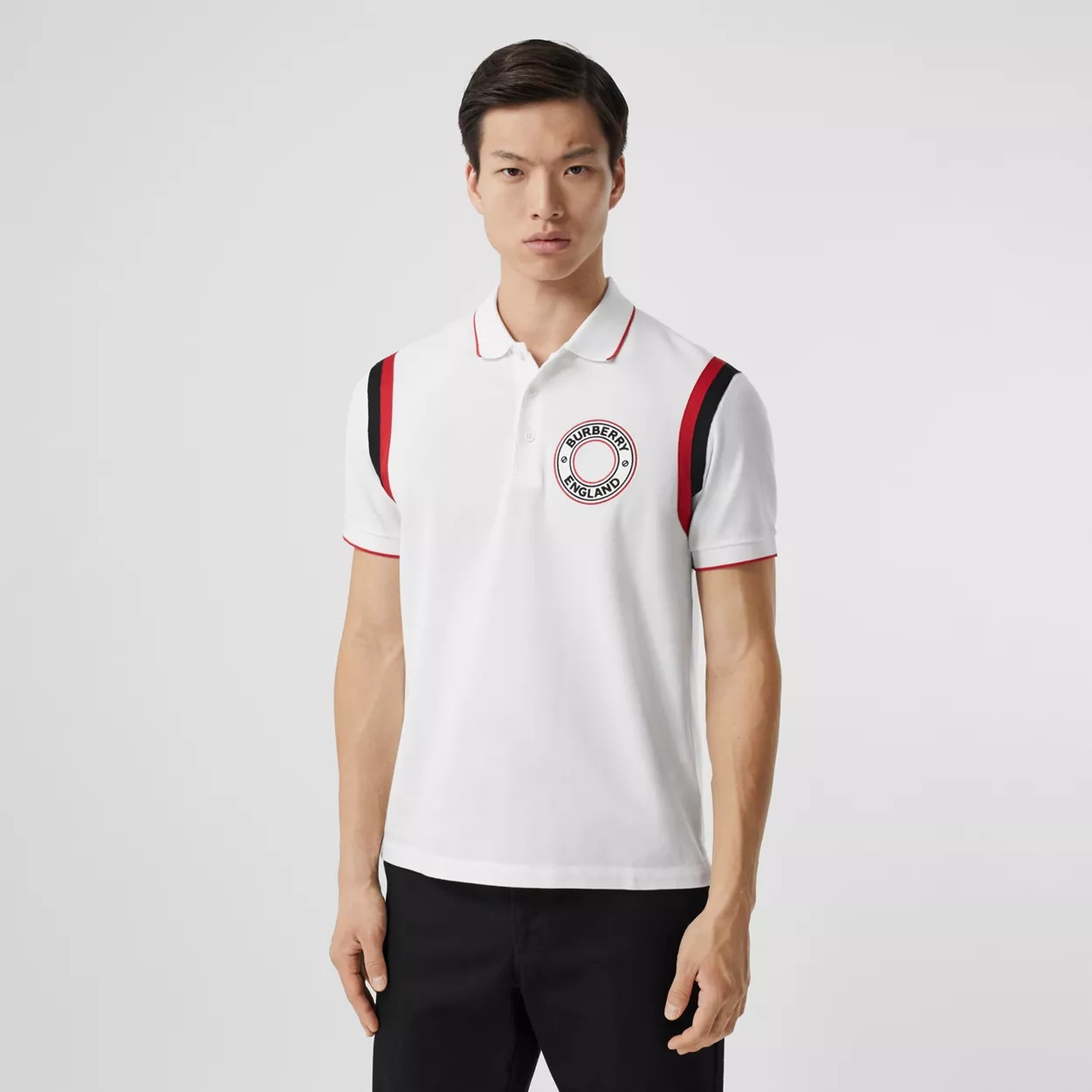 Logo Graphic Appliqué Cotton Piqué Polo Shirt - 2